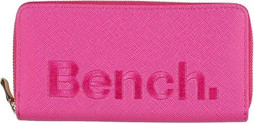Noey & Lou Bench Damen Geldbörse XXL Portemonnaie Große Brieftasche Reißverschluss Clutch Münzörse (Pink) von Noey & Lou