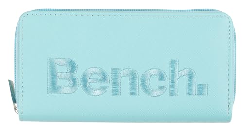 Noey & Lou Bench Damen Geldbörse XXL Portemonnaie Große Brieftasche Reißverschluss Clutch Münzörse (Türkis) von Noey & Lou