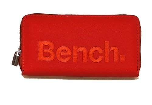 Noey & Lou Bench Damen Geldbörse XXL Portemonnaie Große Brieftasche Reißverschluss Clutch Münzörse (Ziegelrot) von Noey & Lou
