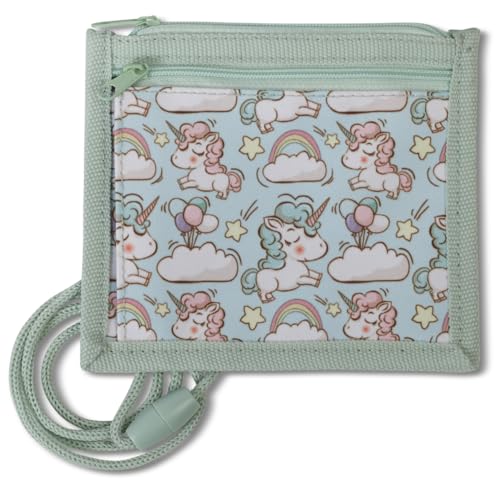 Noey & Lou Brustbeutel Kinder Geldbörse Mädchen Jungen Geldbeutel mit Sichtfach (M1-M1, M1) von Noey & Lou