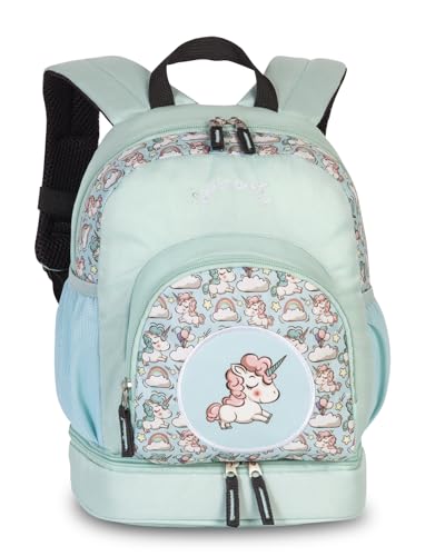 Noey & Lou Kinderkoffer Trolley Rucksack Brustbeutel Koffer Kinder Jungen Mädchen Fabrizio Weichgepäck (M2 Blau 4, M2) von Noey & Lou