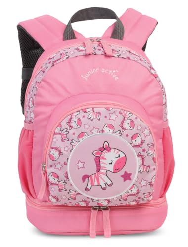 Noey & Lou Kinderkoffer Trolley Rucksack Brustbeutel Koffer Kinder Jungen Mädchen Fabrizio Weichgepäck (M2 Pink1, M2) von Noey & Lou