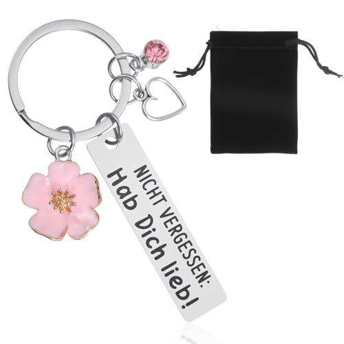 Nogeqi Ich Liebe Dich Schlüsselanhänger mit Herz Beste Freundin Geschenke zum 18. Geburtstag Mädchen Mutmacher Geschenk Gute Besserung Geschenke Frauen Mama Schwester Freundin Kollegin von Nogeqi