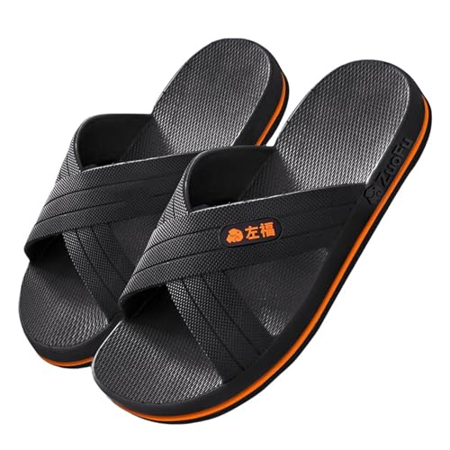 Nogkdyc Herren-Sommerhausschuhe in Übergröße Männerschuhe Extra Große Schuhe Für Hausschuhe Badezimmer Extra Großer Slip-Pantoffeln Dicke Sohle-Kee-Resistente Hausschuhe-B-52 von Nogkdyc