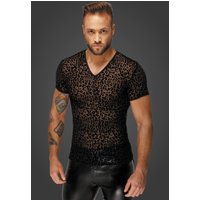 Herren Leopard Flock T-Shirt H071 transparent von Noir Men von Noir Handmade Men