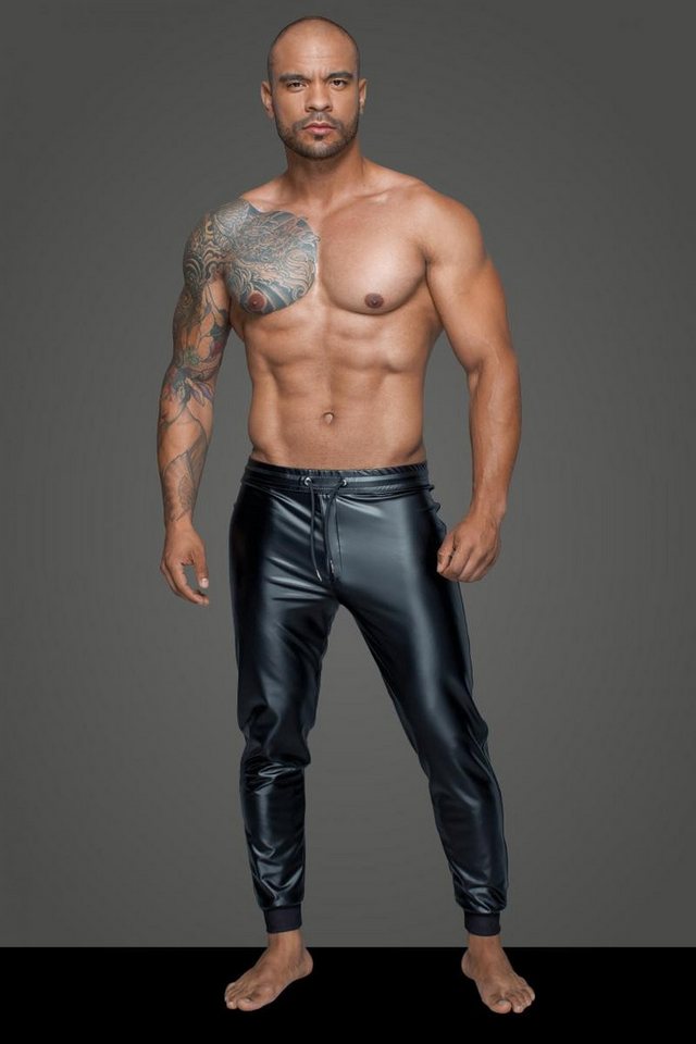 Noir Handmade Men Lederimitathose Noir Handmade Men - Treggings aus Powerwetlook H06 von Noir Handmade Men