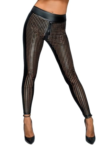 Lasercut Leggings F233 von Noir Handmade MissBeHaved Collection (S) von Noir Handmade
