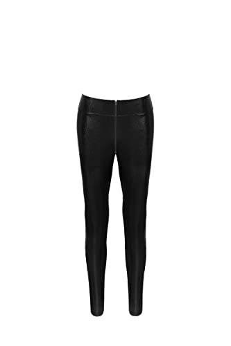 Leggings zippé Snake Wetlook F274-3XL - Noir von Noir Handmade