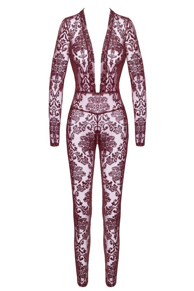 Noir Handmade Bodystocking Overall in rot - 2XL von Noir Handmade