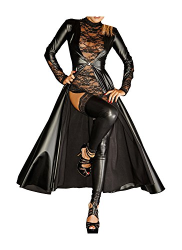 Noir Handmade Damen Mantel im Wetlook M-38 von Noir Handmade