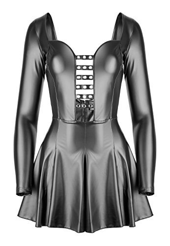 Noir Handmade Damen Minikleid im Wetlook L-40 von Noir Handmade