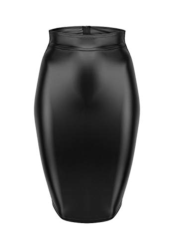 Noir Handmade Damen Rock aus Powerwetlook XXL von Noir Handmade