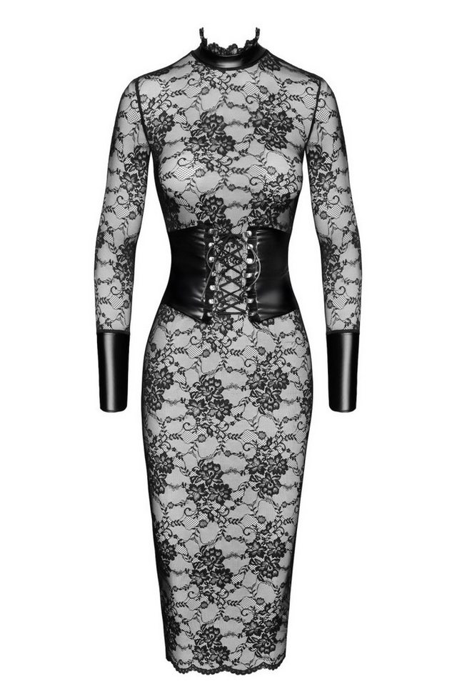 Noir Handmade Midikleid halblanges Kleid in schwarz - L Noir Handmade Midikleid halblanges Kleid in schwarz - L von Noir Handmade