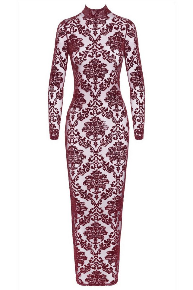 Noir Handmade Negligé langes Kleid in rot - S von Noir Handmade