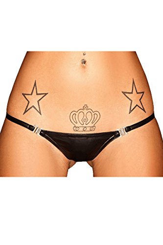 STRING IM WETLOOK von Noir Handmade S-36 von Noir Handmade