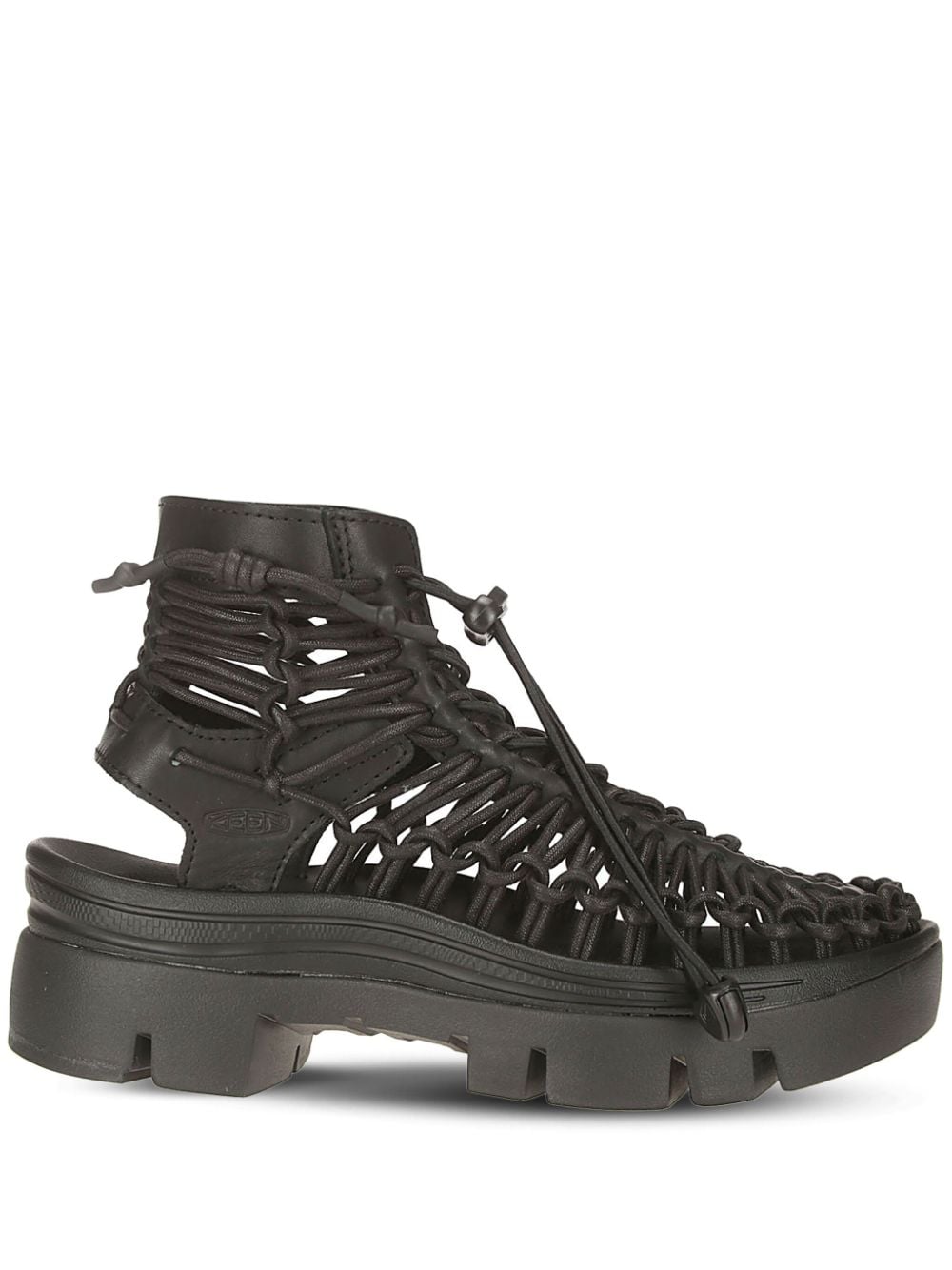 Noir Kei Ninomiya x Comme Des Garçons Uneek Mid Sandalen - Schwarz von Noir Kei Ninomiya