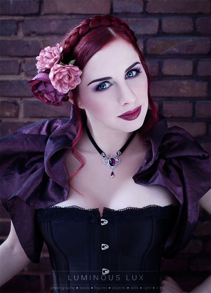 Burgunderfarbener Taft Bolero/Shrug-Gothic Bolero-Gothic Shrug-Rüschen Bolero-Kostümzubehör von NoirRomantique