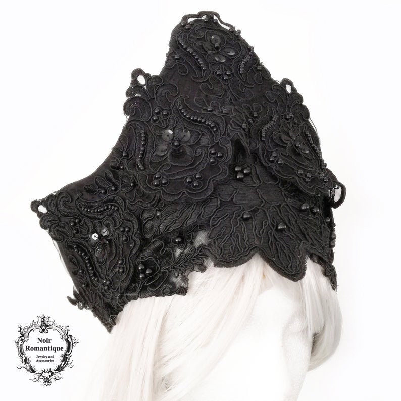 Evil Queen Spitzenkrone, Gothic Krone, Gewicht, Krone, Kopfschmuck, Gothic Kopfschmuck von NoirRomantique