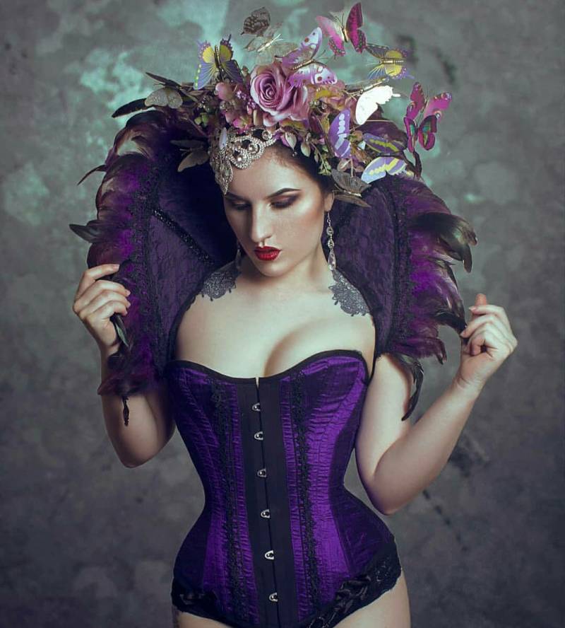 Lila Spitzen Und Federkragen, Schulterstück - Wgt - Gothic Federkragen-Spitze Feder Kragen-Halloween Lila Spitzen Und Federkragen, Schulterstück - Wgt - Gothic Federkragen-Spitze Feder Kragen-Halloween von NoirRomantique