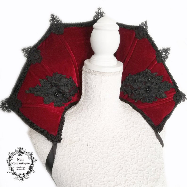 Vampir Samt Kragen, Gothic Accessoires, Gew von NoirRomantique
