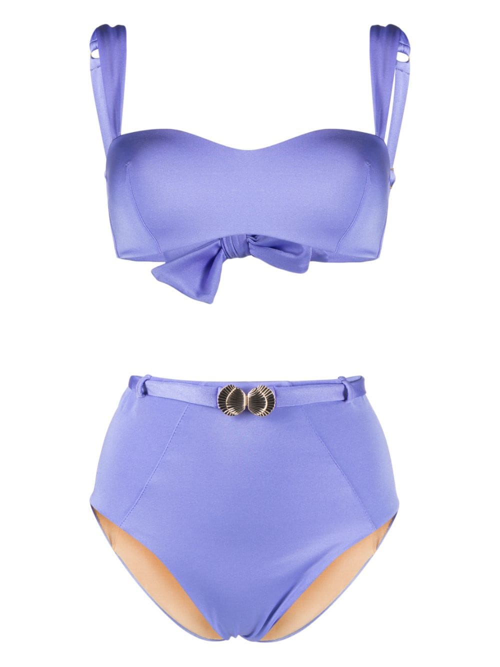 Noire Swimwear Bandeau-Bikini - Blau von Noire Swimwear