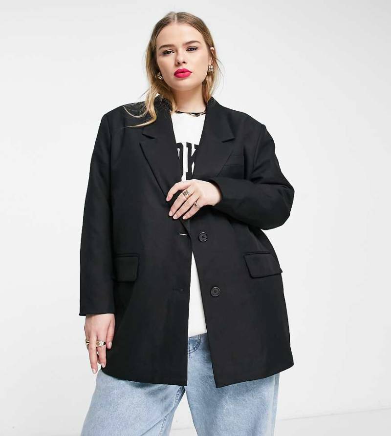 Noisy May Curve - Eleganter Blazer in Schwarz von Noisy May Curve