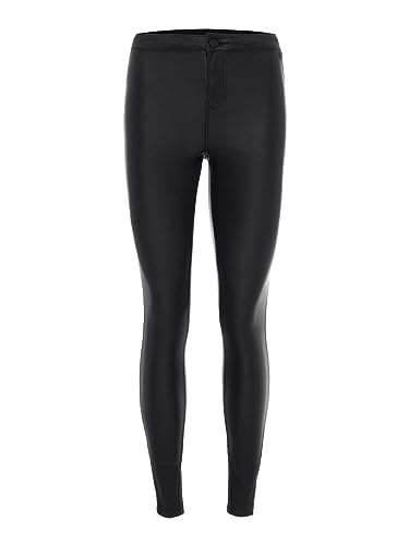 Noisy May NOS DE Damen Nmella Super Hw Coated Bukser Noos Hose, Schwarz (Black Black), L / 30L EU von Noisy may