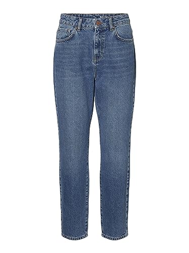 Noisy May NOS DE Damen Nmisabel Hw Ankl Mom Jns Ki018mb Bg Noos Straight Jeans, Blau (Blau Medium Blue Denim), 27W / 32L EU von Noisy may