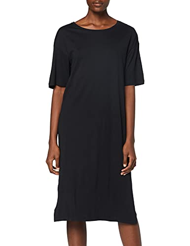 Noisy May Damen Kurzarm Kleid Regular Fit Sommer Shirt Dress Rundhals Drop Shoulder NMMAYDEN, Farben:Schwarz, Größe:S von Noisy may