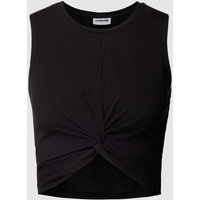 Noisy May Crop Top mit Knotendetail Modell 'TWIGGI' in Black, Größe XL von Noisy May