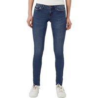 Noisy May Damen Jeans NMEVE LW POCKET PIPING JEANS VI878 - Super Slim Fit - Blau - Dark Blue von Noisy May