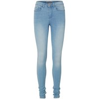 Noisy May Damen Jeans NMEXTREME LUCY NW SOFT JEANS VI101 - Super Slim Fit - Blau - Light Blue von Noisy May