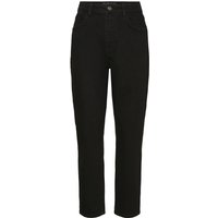 Noisy May Damen Mom Jeans NMKATY- Slim Fit Schwarz - Black Denim von Noisy May