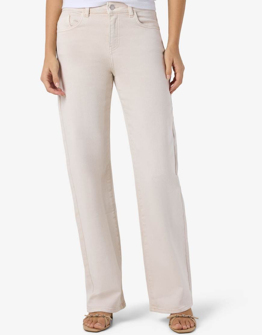 Noisy May - Gerade geschnittene Jeans in Bimsstein-Bunt von Noisy May