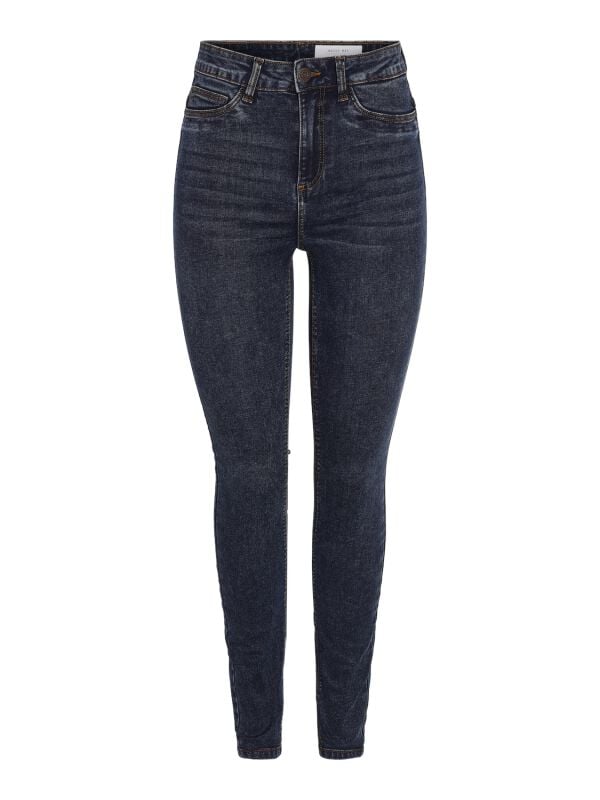 Noisy May Jeans - NMCALLIE HW SKINNY JEAN VI506DB FWD NOOS - W25L30 bis W28L32 - für Damen - Größe W28L32 - dunkelblau von Noisy May