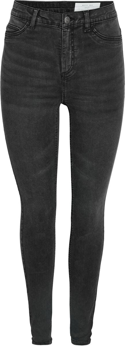 Noisy May Jeans - NMCallie HW Skinny Jeans VI482LB - W25L30 bis W31L32 - für Damen - Größe W27L30 - schwarz von Noisy May