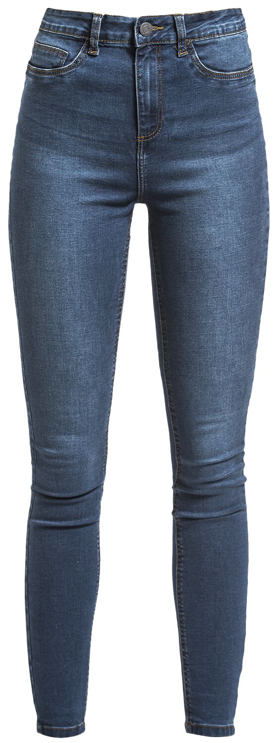 Noisy May Jeans - NMCallie HW Skinny Jeans - W25L30 bis W34L32 - für Damen - Größe W31L34 - dunkelblau von Noisy May