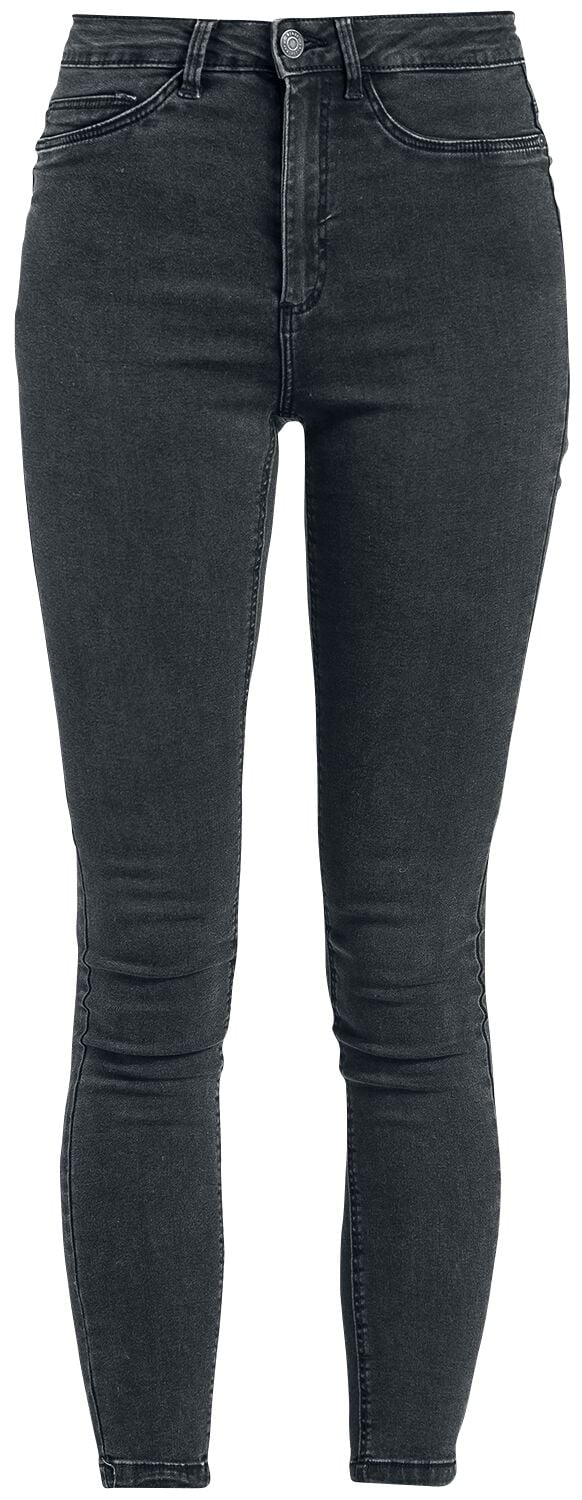 Noisy May Jeans - NMCallie HW Skinny Jeans - W25L30 bis W34L34 - für Damen - Größe W29L34 - dunkelgrau von Noisy May