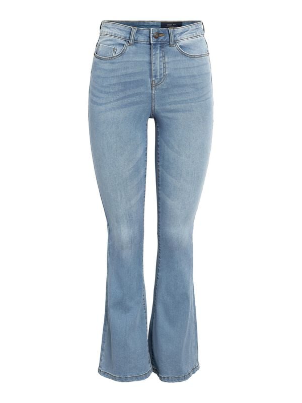 Noisy May Jeans - NMSALLIE HW FLARE JEAN VI162LB FWD NOOS - W25L32 bis W29L32 - für Damen - Größe W26L32 - blau von Noisy May
