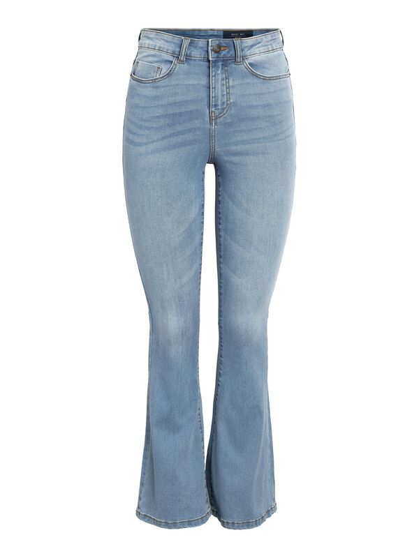Noisy May Jeans - NMSALLIE HW FLARE JEAN VI162LB FWD NOOS - W25L32 bis W29L32 - für Damen - Größe W29L32 - blau von Noisy May