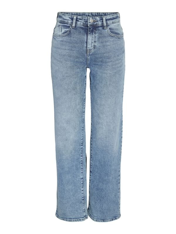 Noisy May Jeans - NMYOLANDA NW WIDE JEANS AZ236LB NOOS - W25L30 bis W31L30 - für Damen - Größe W30L32 - blau von Noisy May