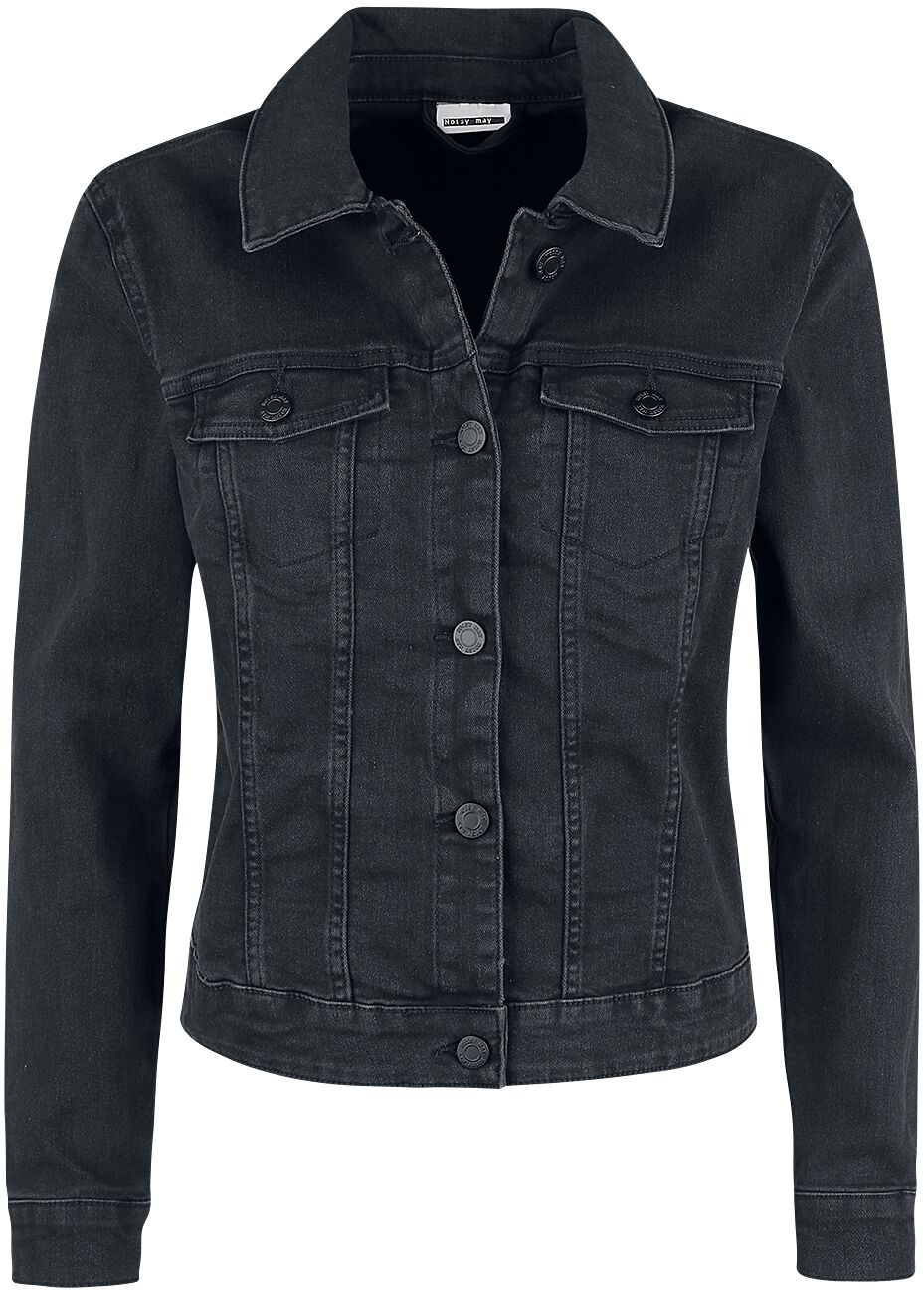 Noisy May Jeansjacke - NMDebra Black Wash Denim Jacket - XS bis XL - für Damen - Größe S - schwarz von Noisy May