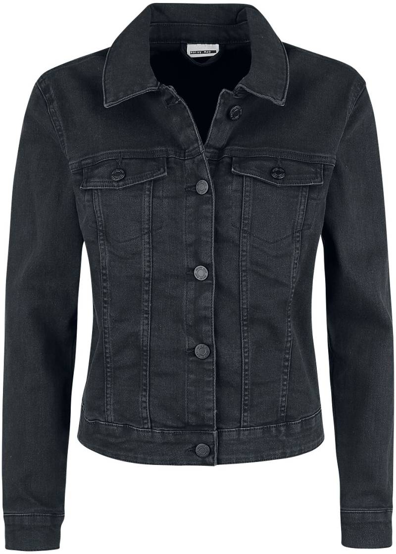 Noisy May Jeansjacke - NMDebra Black Wash Denim Jacket - XS bis XXL - für Damen - Größe XS - schwarz von Noisy May