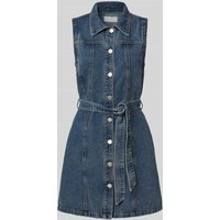 Noisy May Jeanskleid mit Bindegürtel Modell 'ALVI' in Jeansblau, Größe L von Noisy May