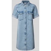 Noisy May Jeanskleid mit Brusttaschen Modell 'NEW SIGNE' in Hellblau, Größe XS von Noisy May