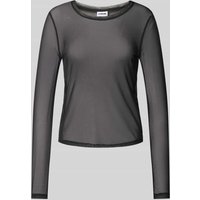 Noisy May Longsleeve in semitransparentem Design Modell 'JUDITH' in BLACK, Größe XS von Noisy May