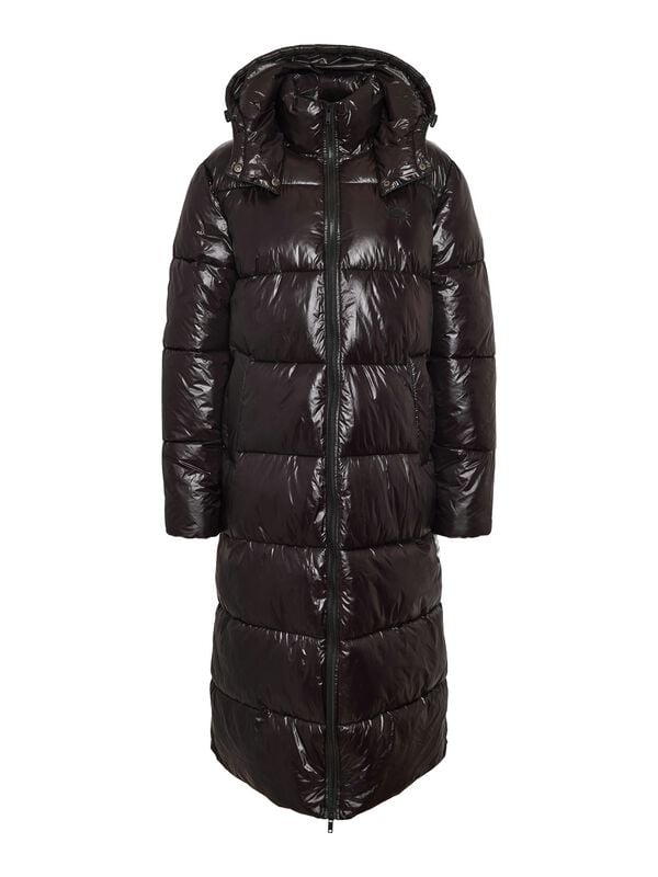 Noisy May NMALLIE X-LONG SHINY PUFFER DD Wintermantel schwarz in XL von Noisy May