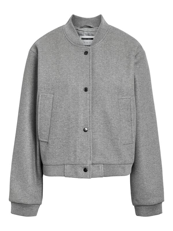 Noisy May NMEDDI L/S BOMBER JACKET FWD NOOS Mantel beige in L von Noisy May