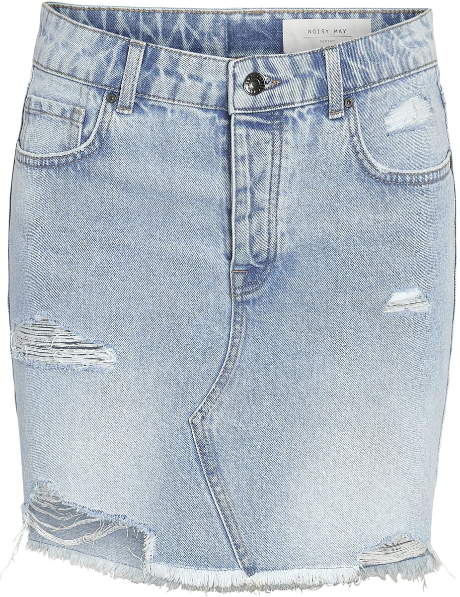 Noisy May NMMillie HW Denim Mini Skirt Kurzer Rock hellblau in S von Noisy May