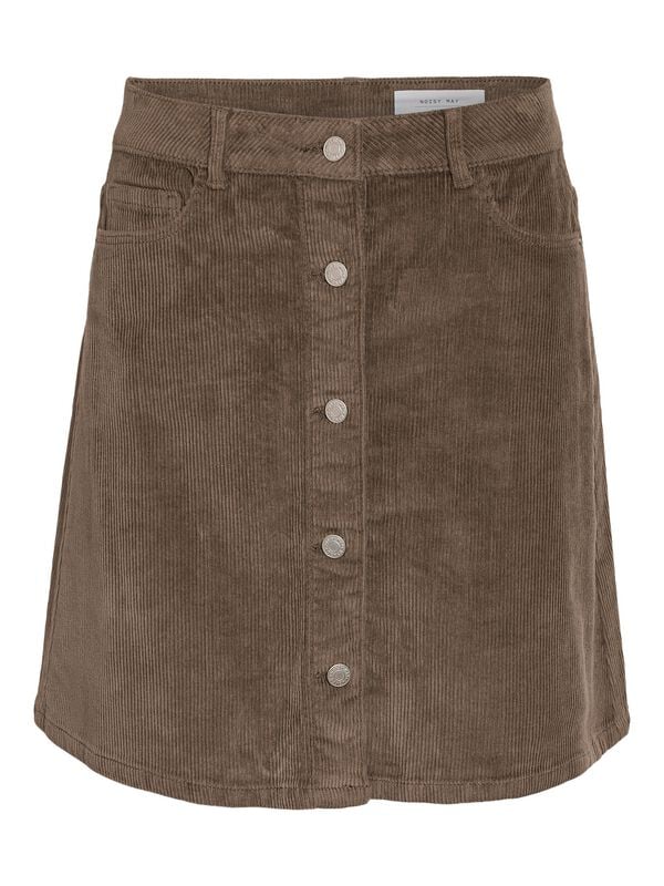 Noisy May NMRONNIE A SHAPE SKIRT CORDUROY NOOS Kurzer Rock braun in XS von Noisy May